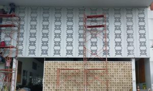 Harga fasad rumah gedung konsep fasad laser cutting 